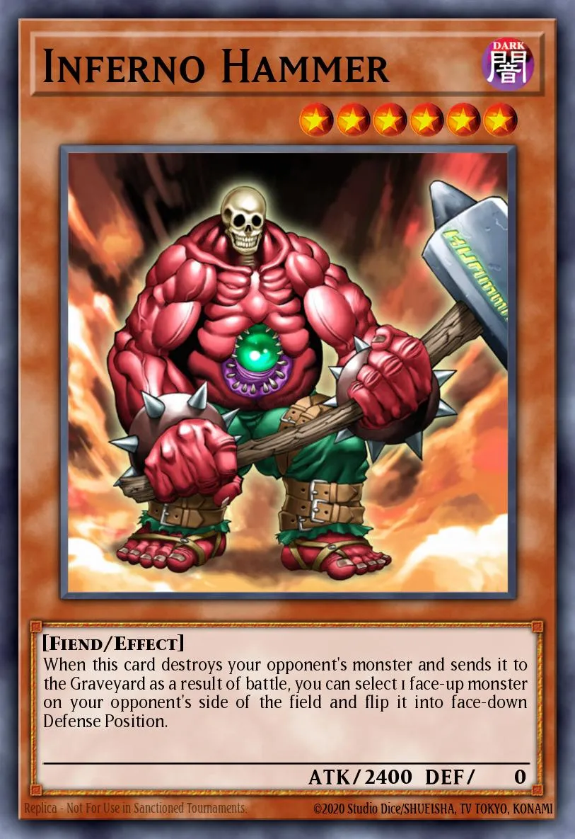 Inferno Hammer · Yu-Gi-Oh! Capsule Monster Coliseum promotional cards 17185260/3