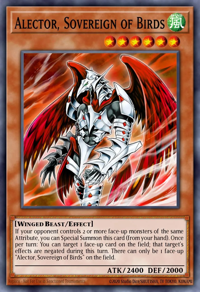 Alector, Sovereign of Birds · Yu-Gi-Oh! R Volume 5 promotional card 17573739/1