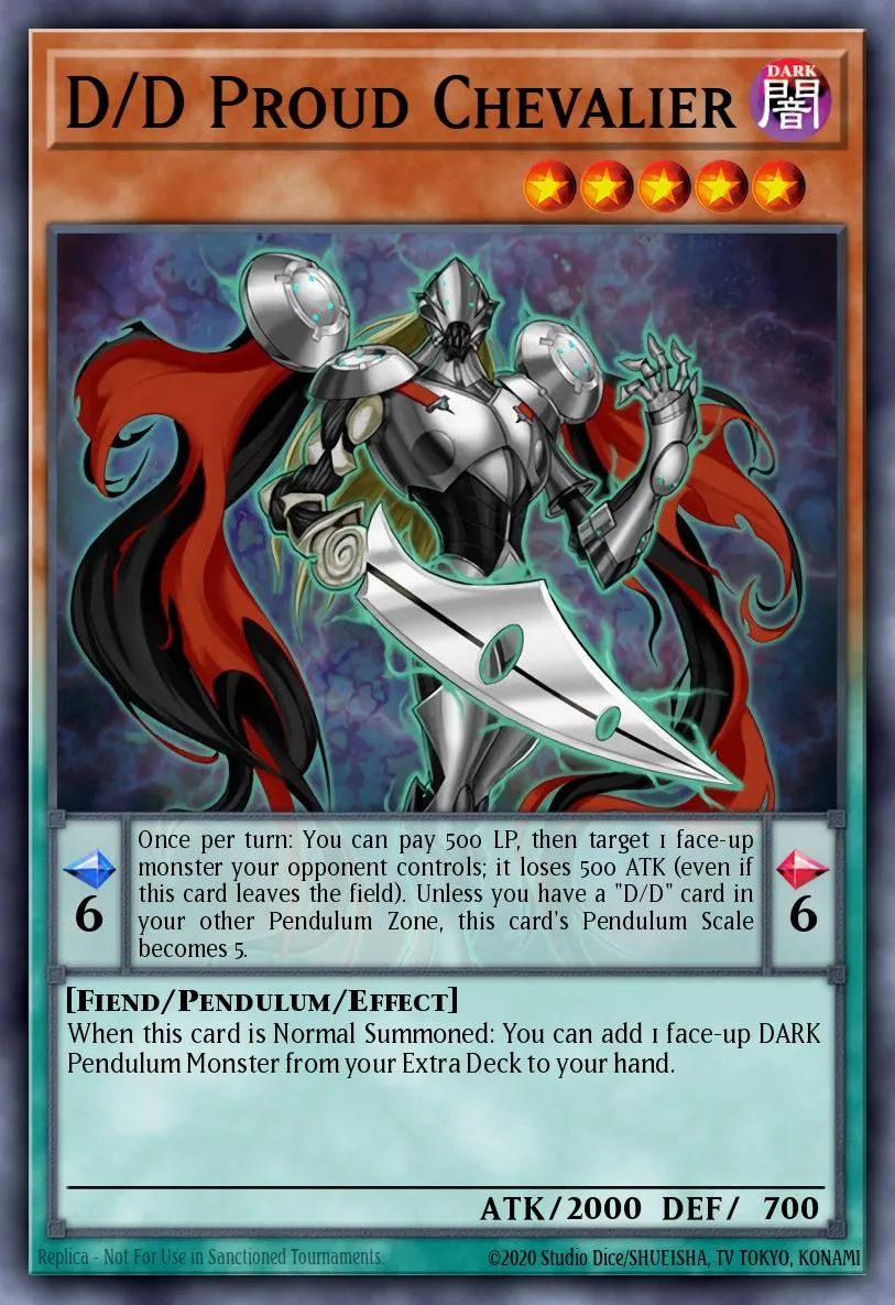 D/D Proud Chevalier · Pendulum Domination Structure Deck 17979378/43