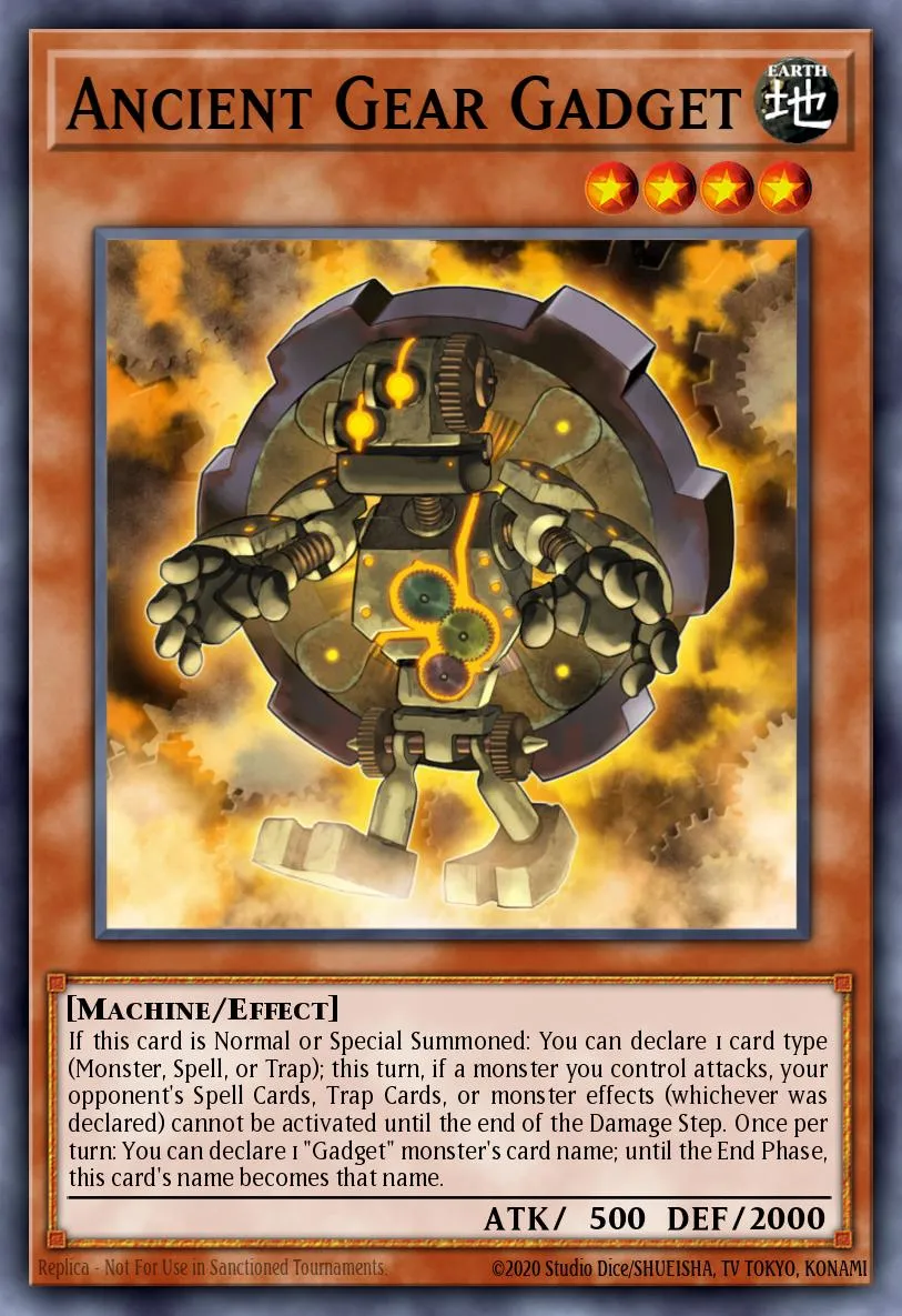 Ancient Gear Gadget · Machine Reactor Structure Deck 18486927/40
