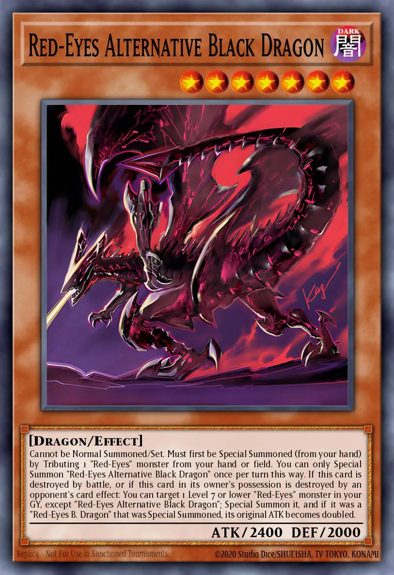 Red-Eyes Alternative Black Dragon · 2019 Gold Sarcophagus Tin 18491580/14