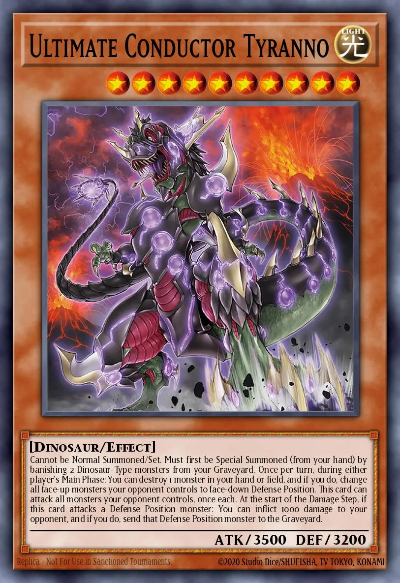 Ultimate Conductor Tyranno · Dinosmasher's Fury Structure Deck 18940556/39