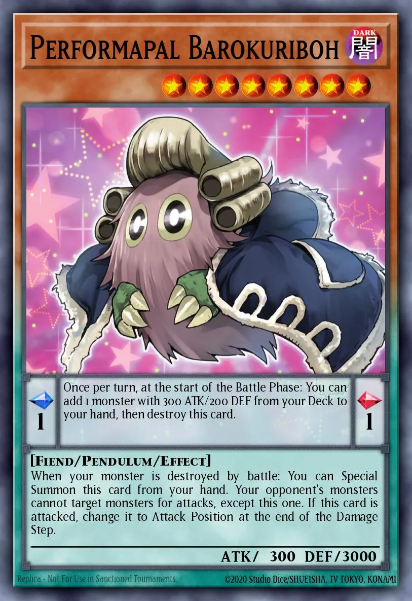 Performapal Barokuriboh · Battles of Legend: Monstrous Revenge 19050066/104