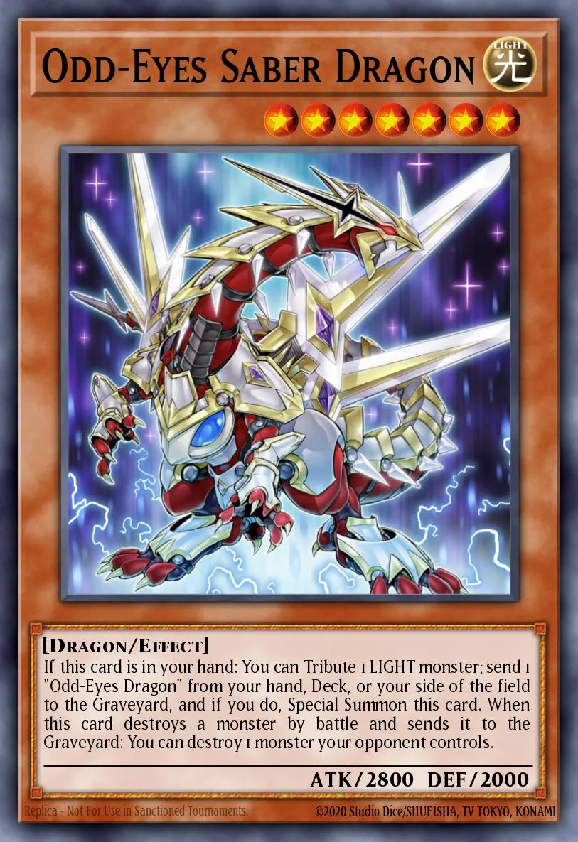 Odd-Eyes Saber Dragon · Saber Force Starter Deck 19221310/28