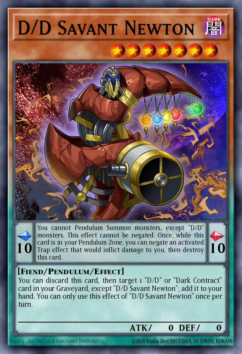 D/D Savant Newton · Pendulum Domination Structure Deck 19302550/43
