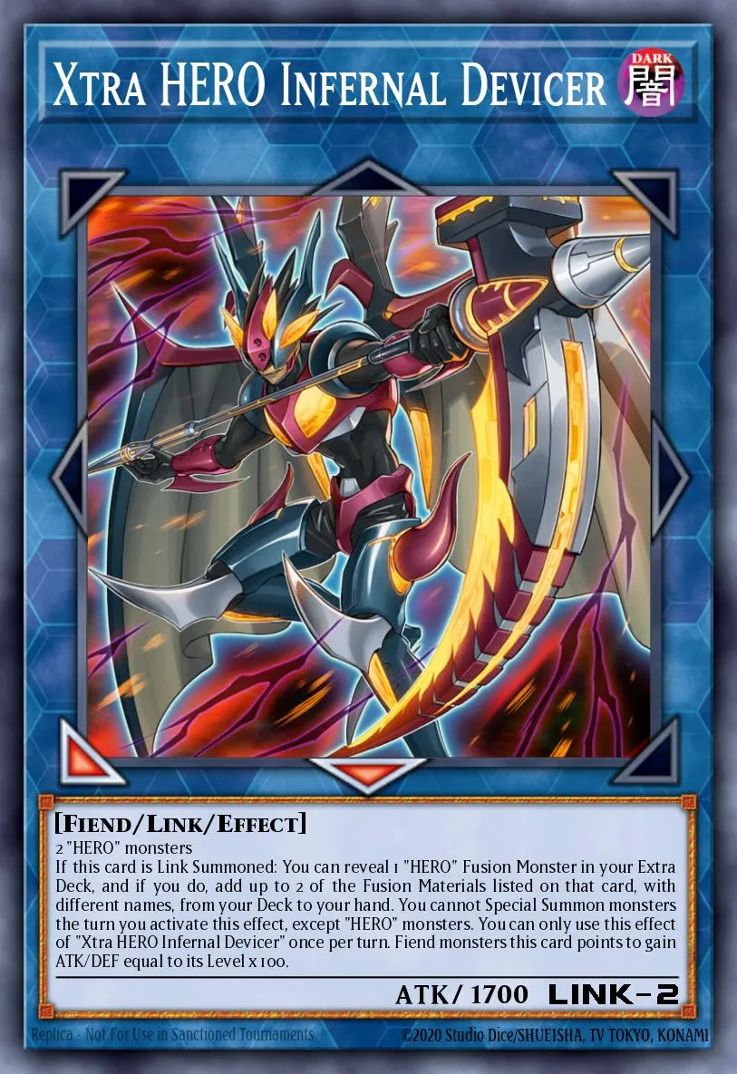 Xtra HERO Infernal Devicer · Duel Overload 19324993/100