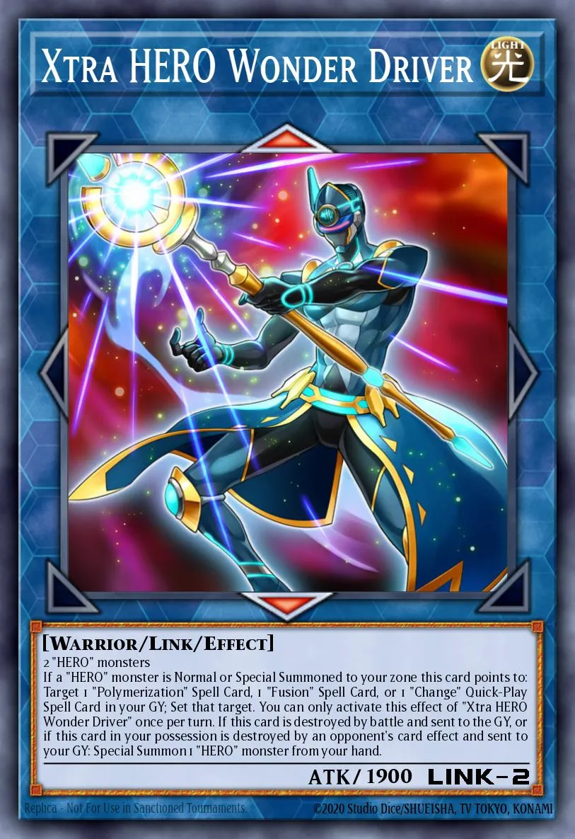Xtra HERO Wonder Driver · Legendary Hero Decks 1948619/117