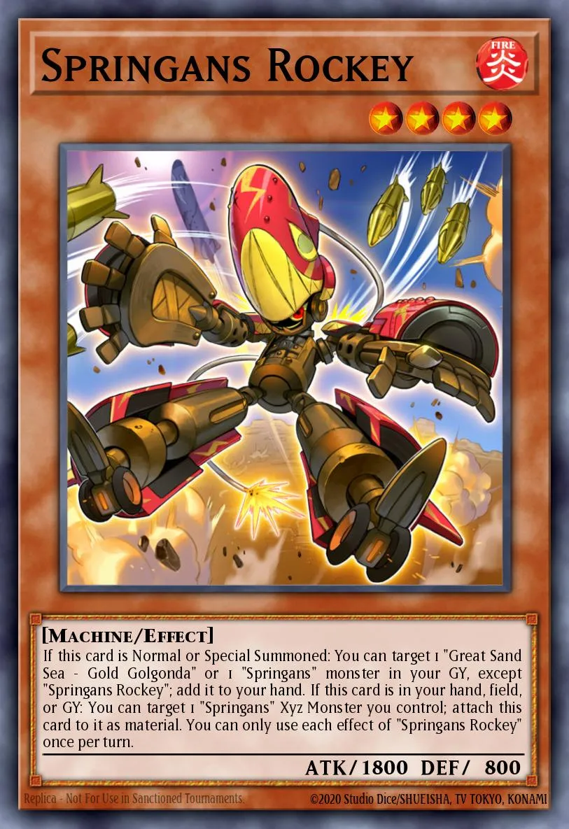 Springans Rockey · Blazing Vortex Premiere! promotional card 20424878/1