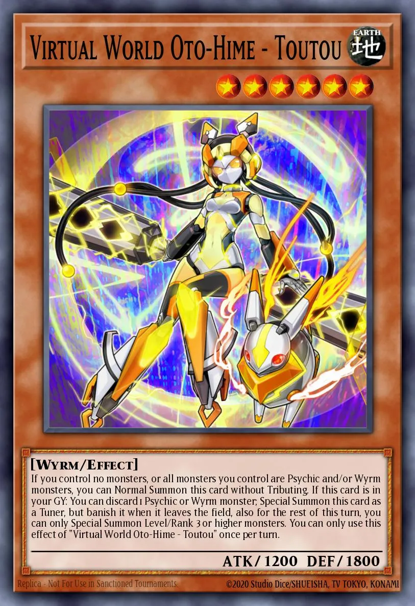 Virtual World Oto-Hime - Toutou · Blazing Vortex Premiere! promotional card 20799347/1