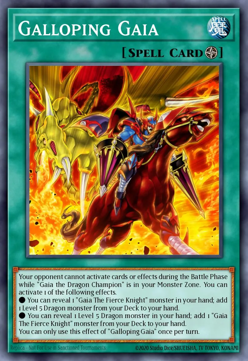Galloping Gaia · Rise of the Duelist Premiere! promotional card 2106266/1