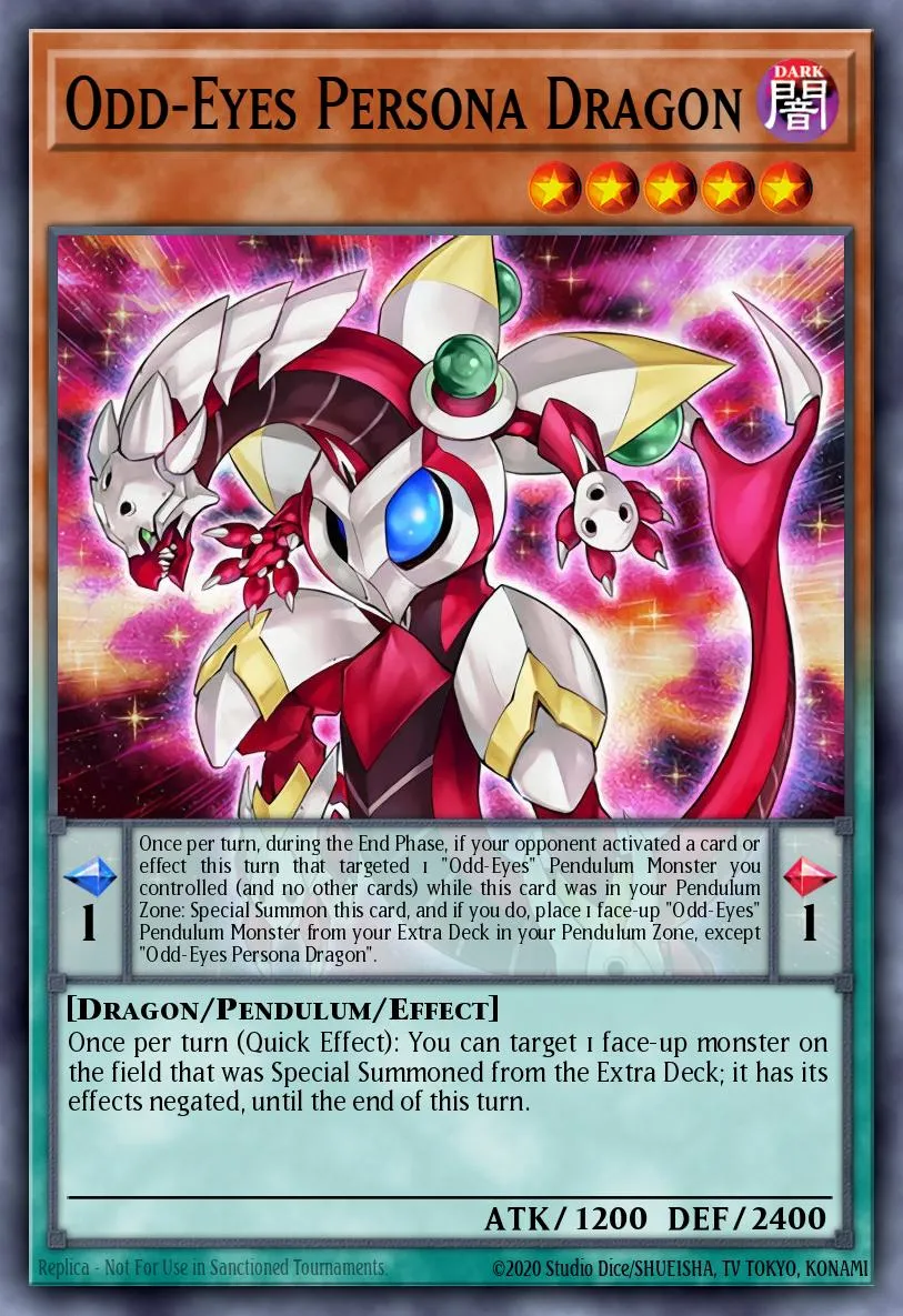 Odd-Eyes Persona Dragon · Weekly Shonen Jump September 2013 membership promotional card 21250202/1
