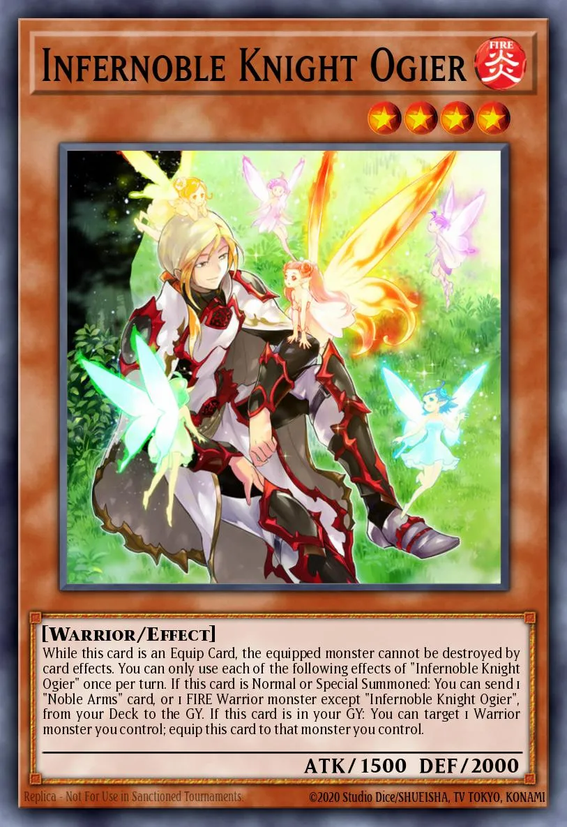 Infernoble Knight Ogier · Rise of the Duelist Premiere! promotional card 21351206/1