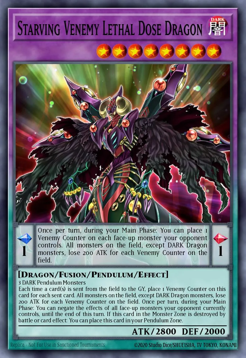 Starving Venemy Lethal Dose Dragon · Duel Overload 22070401/100