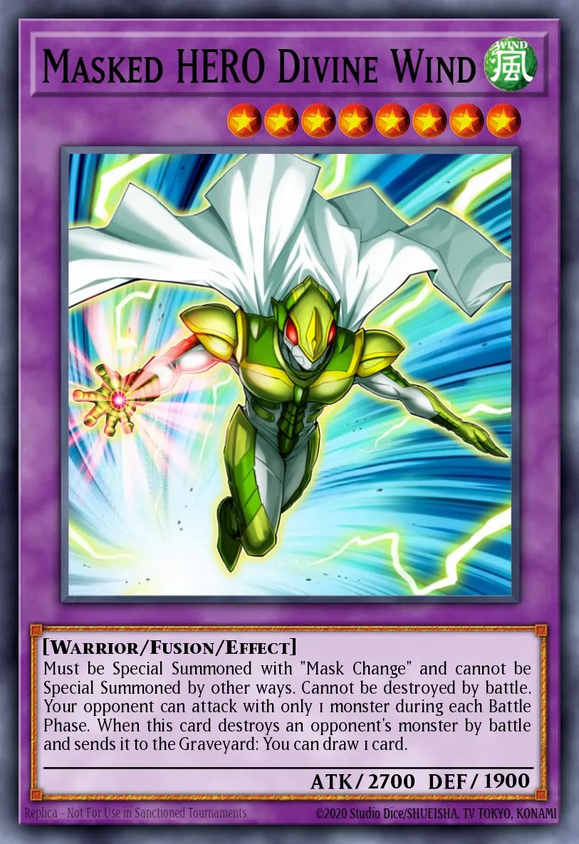 Masked HERO Divine Wind · HERO Strike Structure Deck 22093873/45