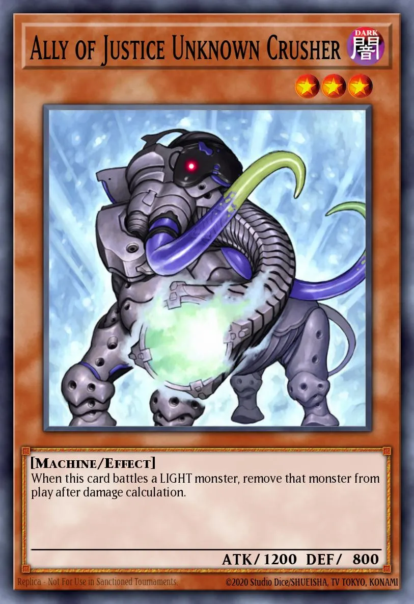 Ally of Justice Unknown Crusher · Duel Terminal 1 22371016/100