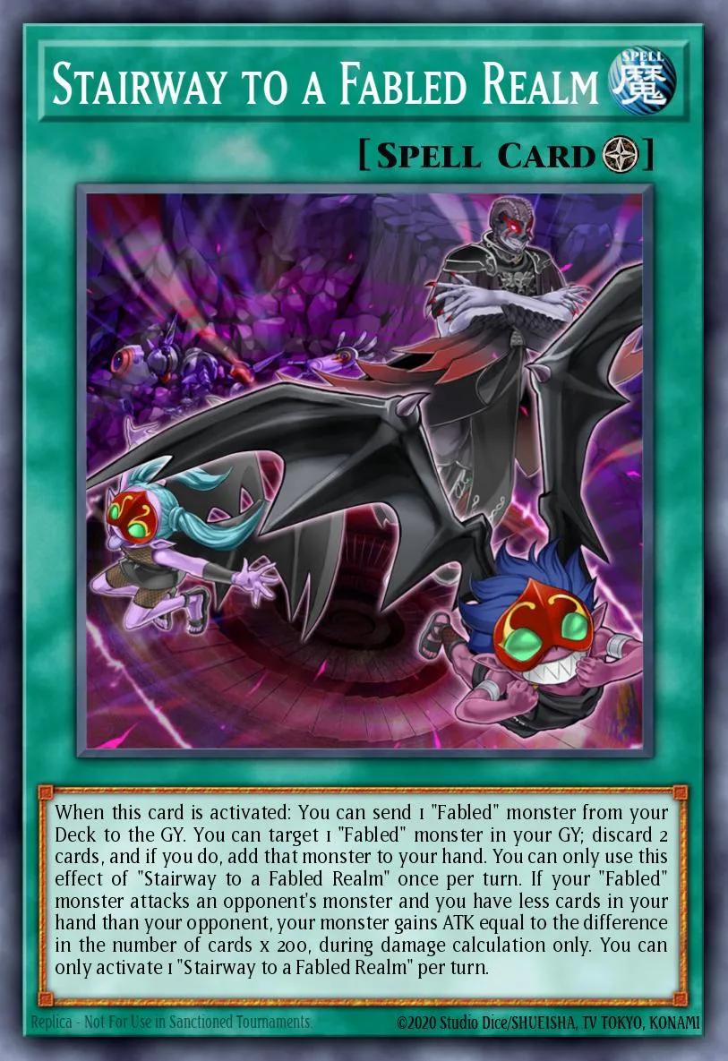 Stairway to a Fabled Realm · Blazing Vortex Premiere! promotional card 22555834/1