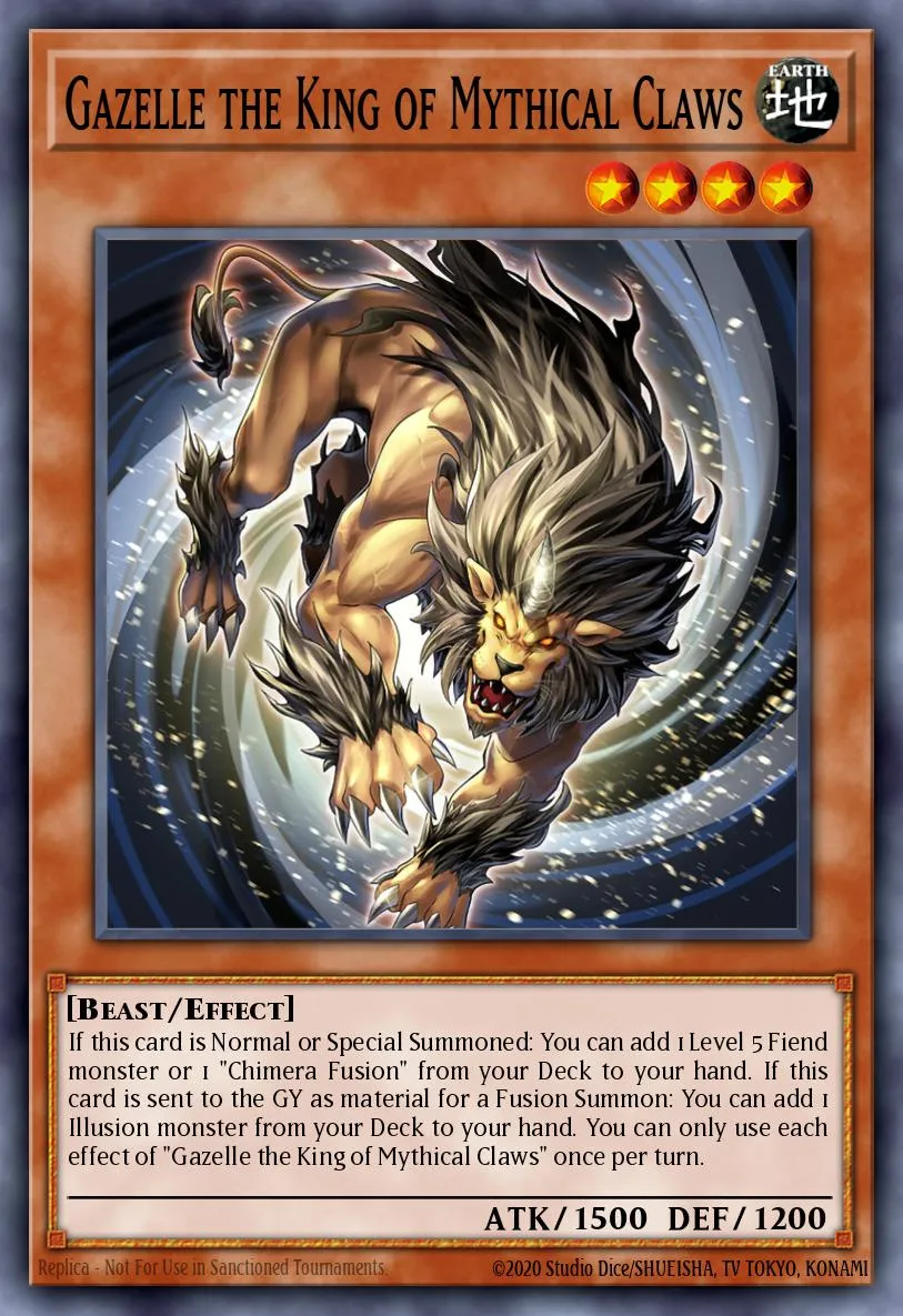 Gazelle the King of Mythical Claws · Duelist Nexus 23076639/99