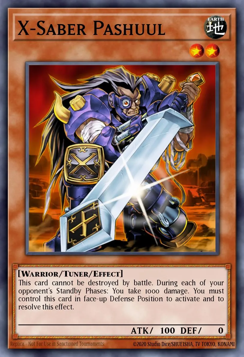 X-Saber Pashuul · Duel Terminal 1 23093604/100