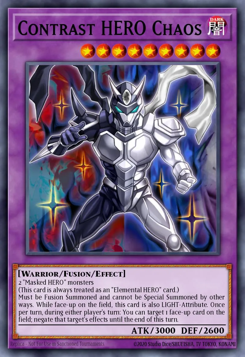 Contrast HERO Chaos · HERO Strike Structure Deck 23204029/45
