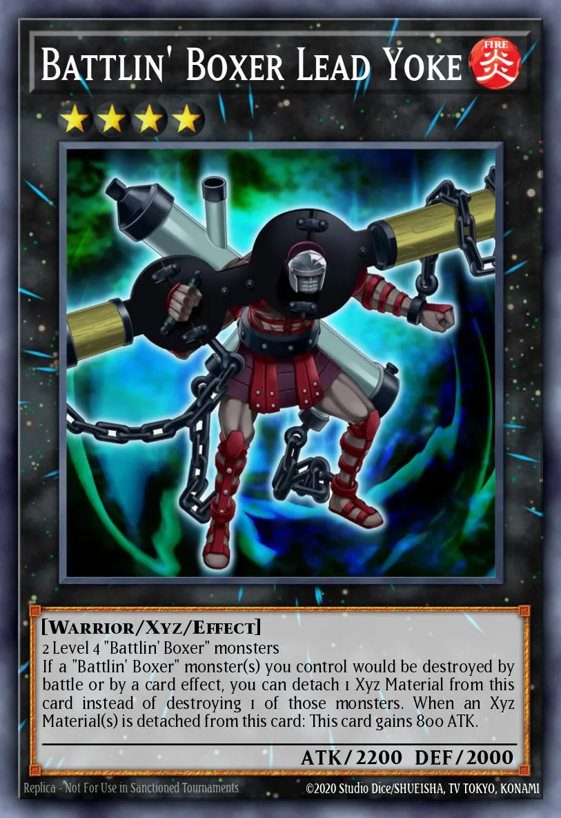 Battlin' Boxer Lead Yoke · Lord of the Tachyon Galaxy Sneak Peek Participation Card 23232295/1