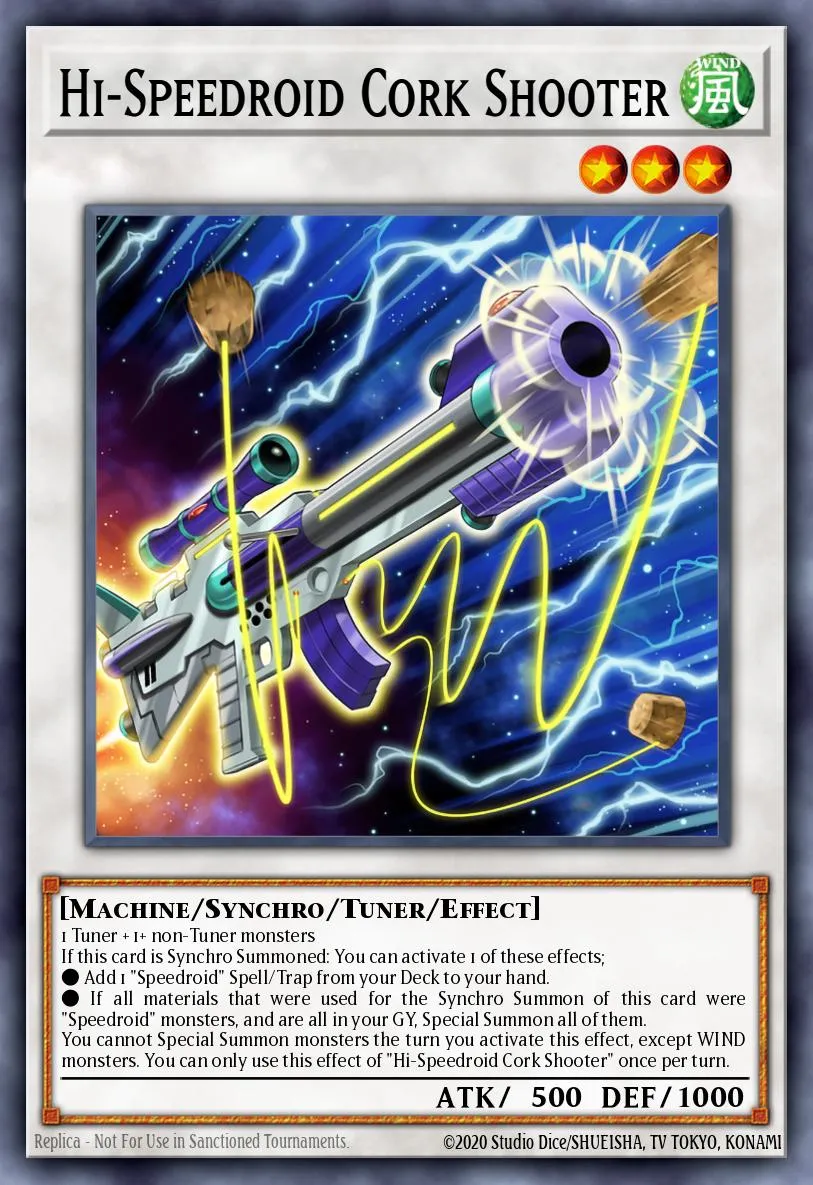 Hi-Speedroid Cork Shooter · Legendary Duelists: Synchro Storm 23361526/56