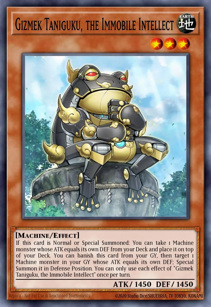 Gizmek Taniguku, the Immobile Intellect · Dawn of Majesty Premiere! promotional card 23384666/1
