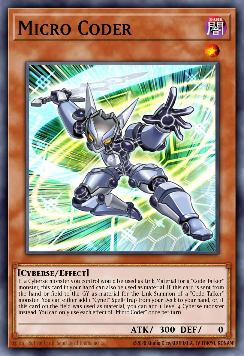 Micro Coder · Yu-Gi-Oh! Legacy of the Duelist: Link Evolution promotional cards 2347477/3