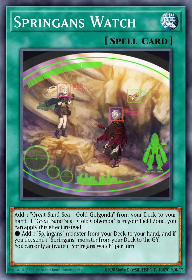Springans Watch · Blazing Vortex Premiere! promotional card 23499963/1