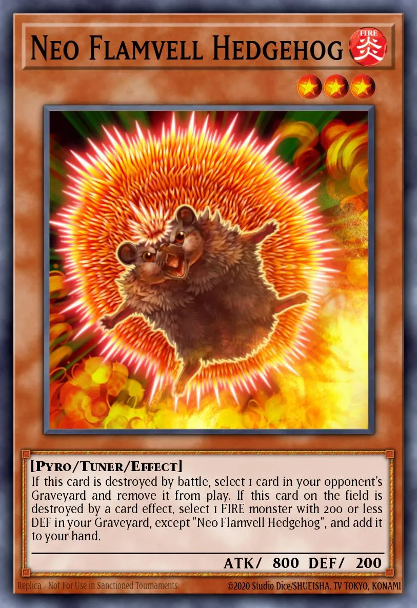 Neo Flamvell Hedgehog · Duel Terminal 4 2377034/100