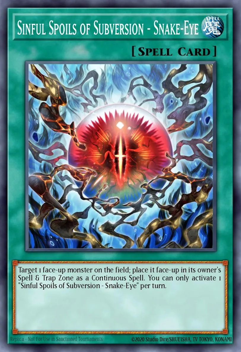 Sinful Spoils of Subversion - Snake-Eye · Duelist Nexus 24081957/99