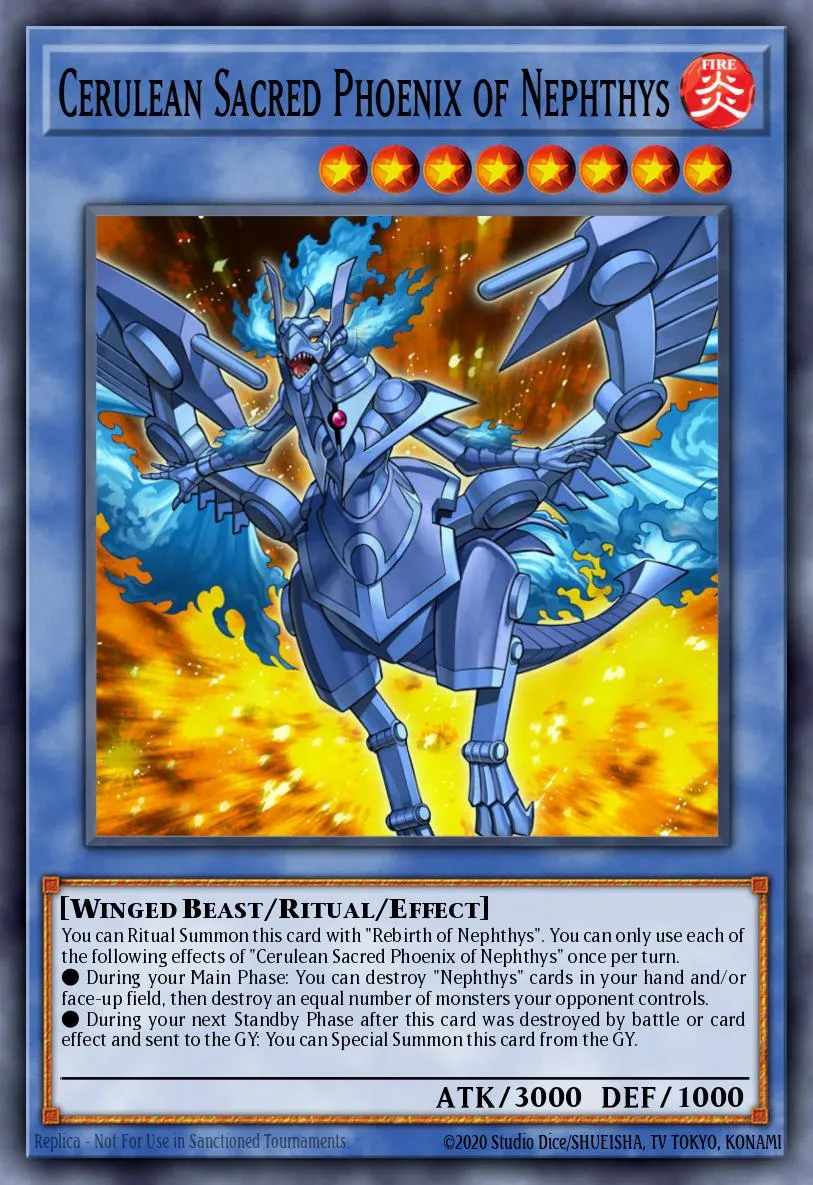 Cerulean Sacred Phoenix of Nephthys · Hidden Summoners 24175232/60