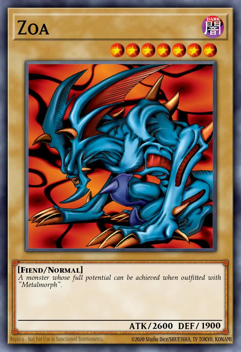 Zoa · Yu-Gi-Oh! The Falsebound Kingdom promotional cards 24311372/6