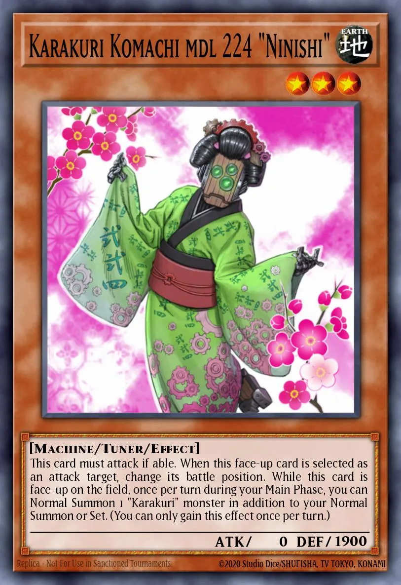 Karakuri Komachi mdl 224 "Ninishi" · Extreme Victory Sneak Peek Participation Card 24621460/1