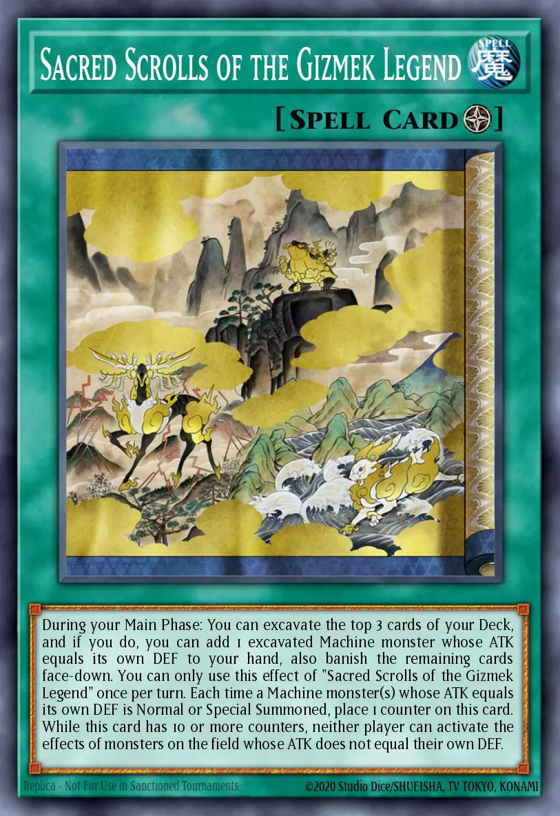 Sacred Scrolls of the Gizmek Legend · Dawn of Majesty Premiere! promotional card 24793135/1