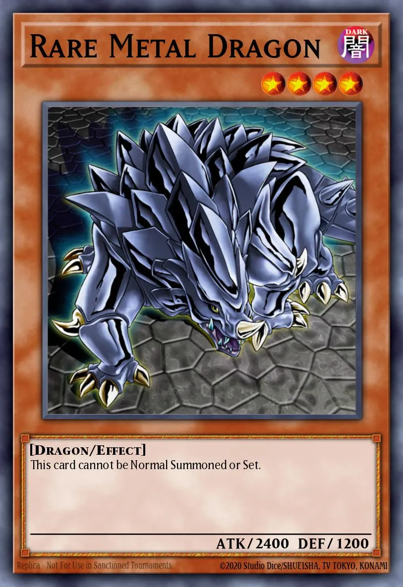 Rare Metal Dragon · Kids WB Duel of Destiny promotional card 25236056/1