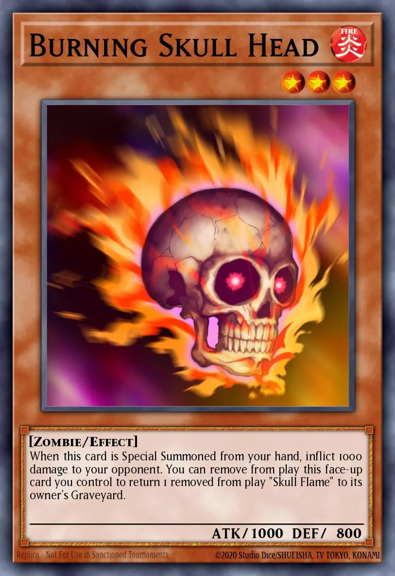 Burning Skull Head · Yu-Gi-Oh! 5D's Wheelie Breakers Promotional Cards 26293219/3