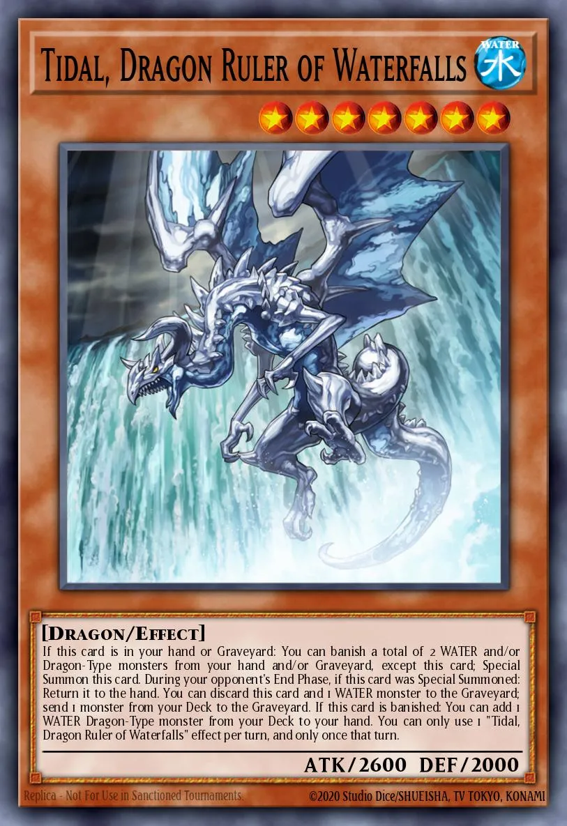 Tidal, Dragon Ruler of Waterfalls · Lord of the Tachyon Galaxy Sneak Peek Participation Card 26400609/1