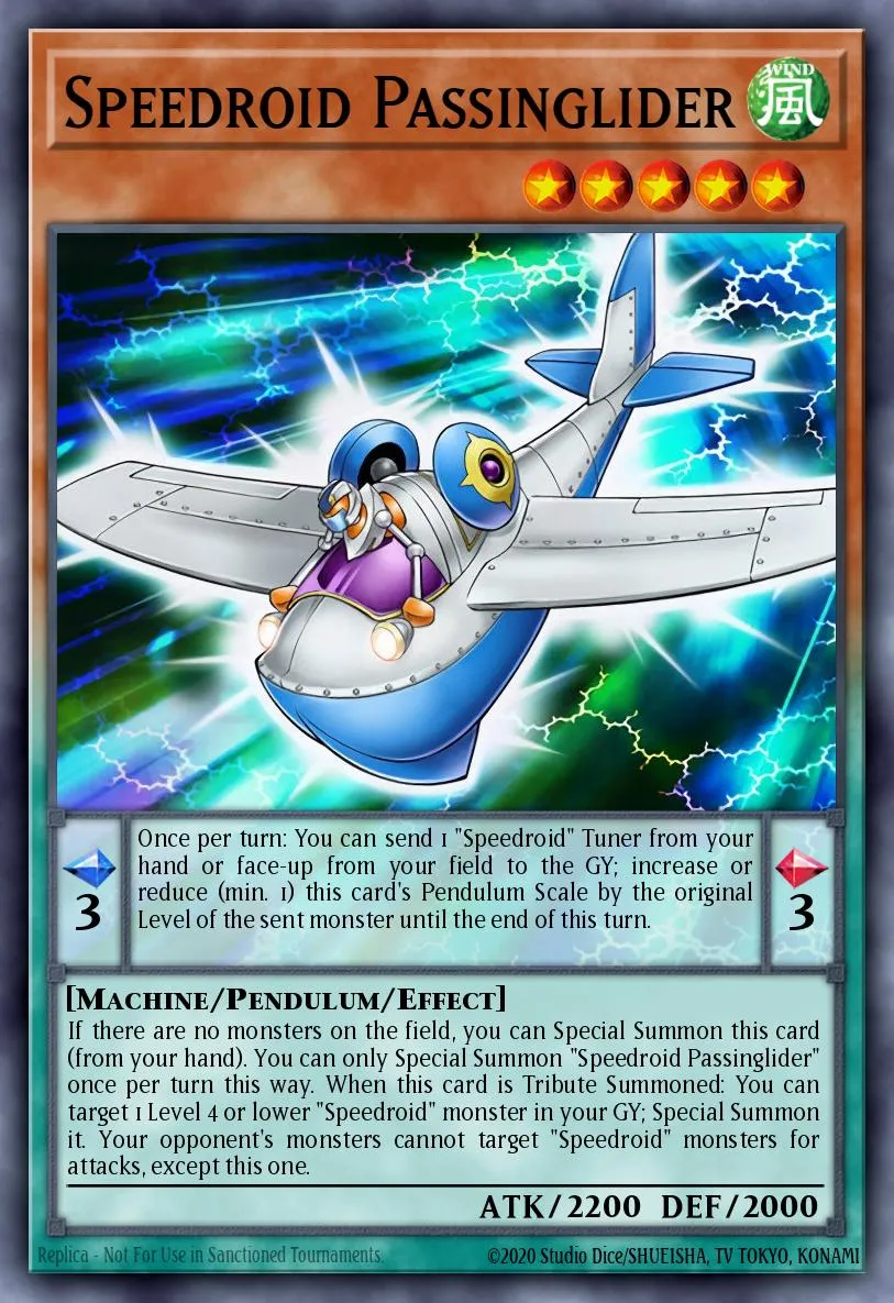 Speedroid Passinglider · Code of the Duelist Special Edition 26420373/4