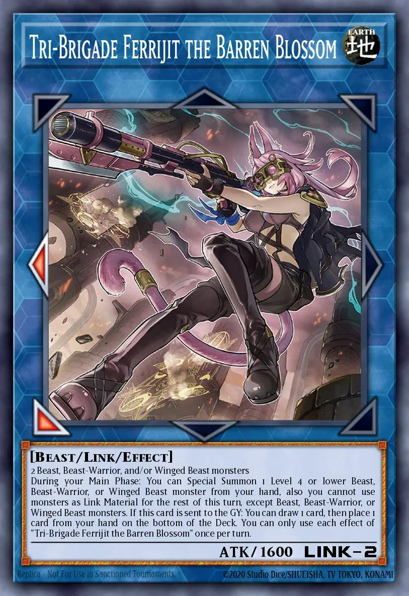 Tri-Brigade Ferrijit the Barren Blossom · Phantom Rage Premiere! promotional card 26847978/1