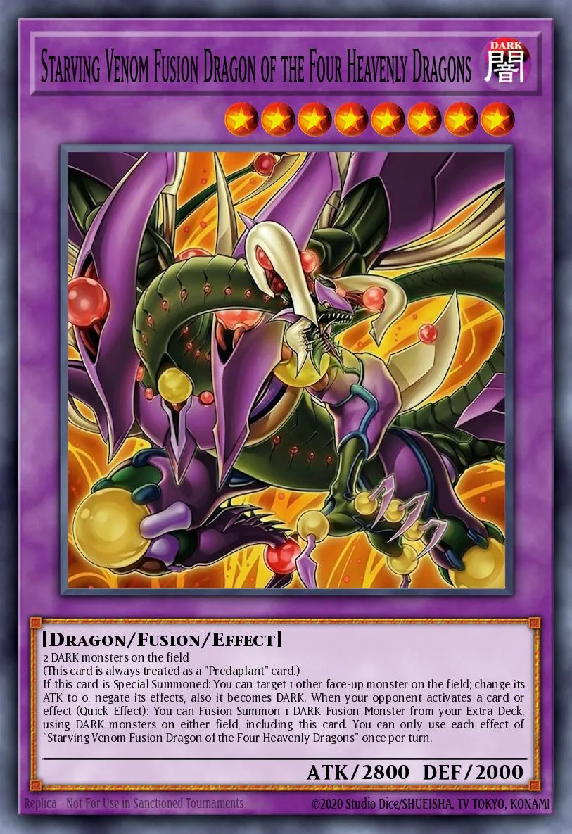 Starving Venom Fusion Dragon of the Four Heavenly Dragons · Yu-Gi-Oh (No Set) 27118421