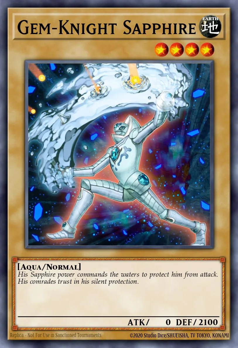 Gem-Knight Sapphire · Duel Terminal 5b 27126980/50