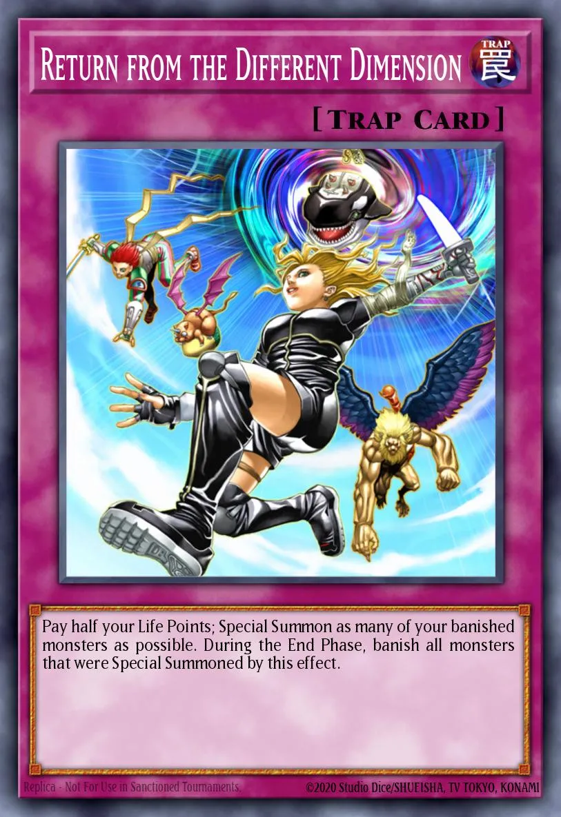 Return from the Different Dimension · Kids WB Duel of Destiny promotional card 27174286/1