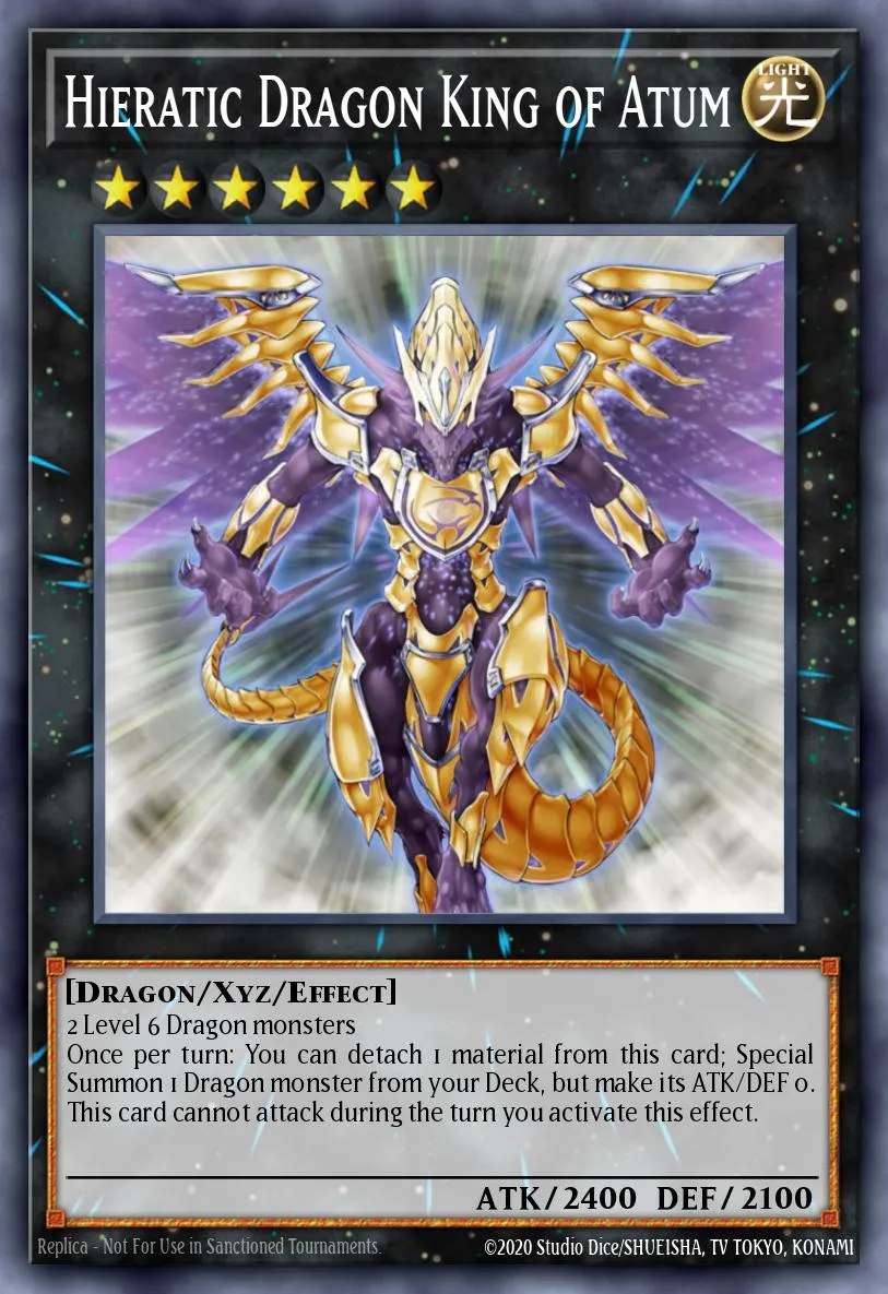 Hieratic Dragon King of Atum · Galactic Overlord Sneak Peek Participation Card 27337596/1