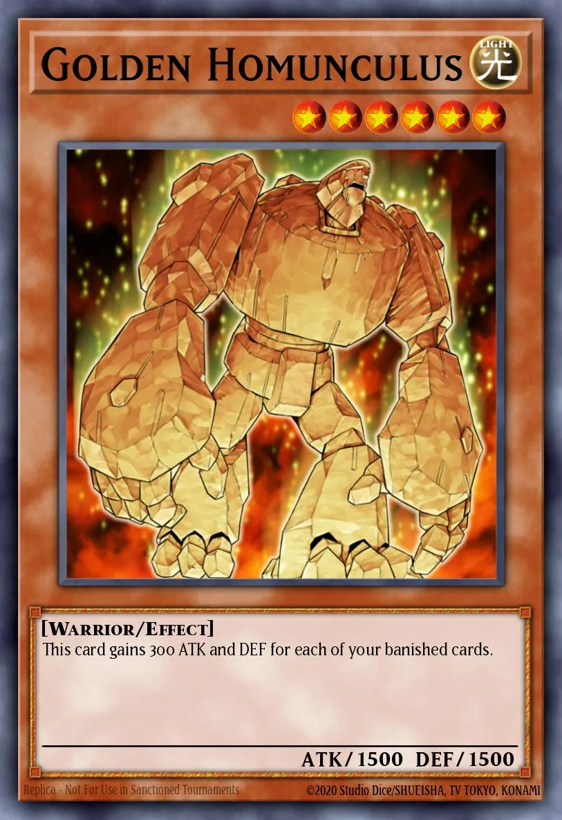 Golden Homunculus · Yu-Gi-Oh! Ultimate Masters: World Championship Tournament 2006 promotional cards 27408609/3