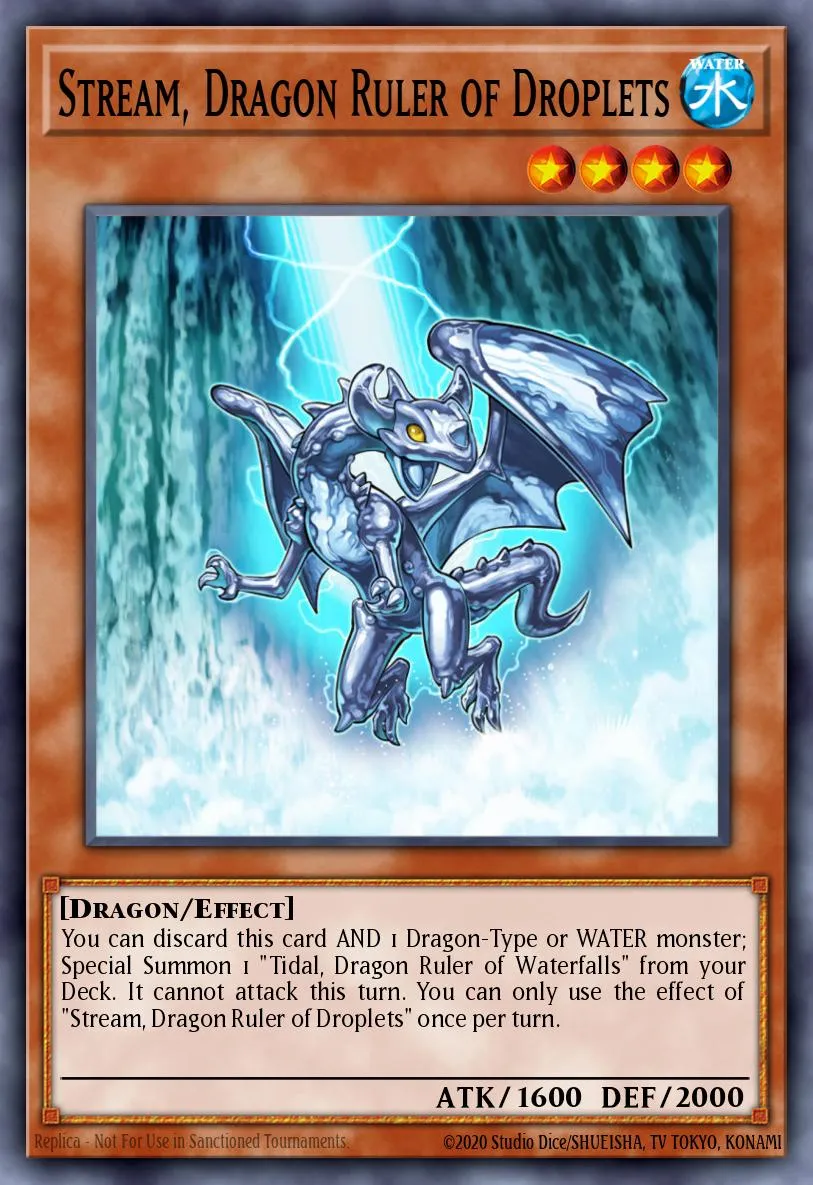 Stream, Dragon Ruler of Droplets · Lord of the Tachyon Galaxy Sneak Peek Participation Card 27415516/1