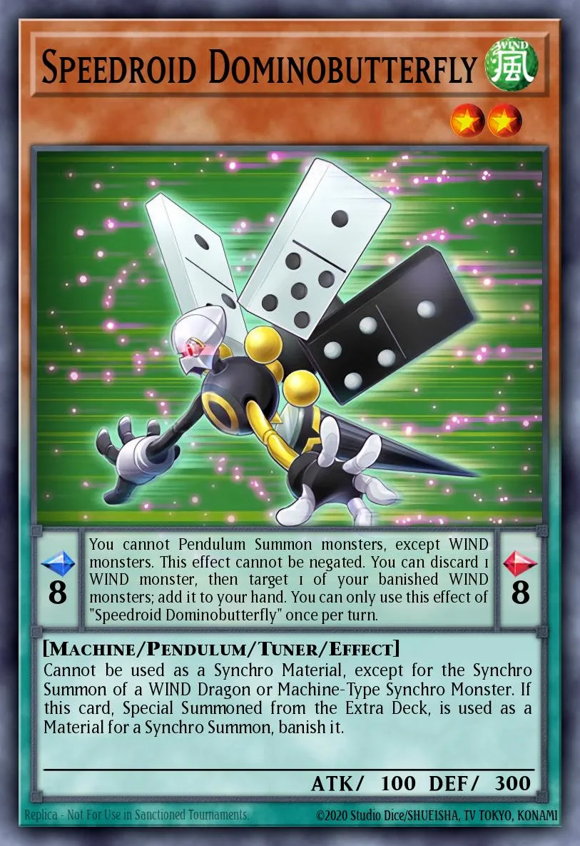 Speedroid Dominobutterfly · Duelist Pack: Dimensional Guardians 28151978/45