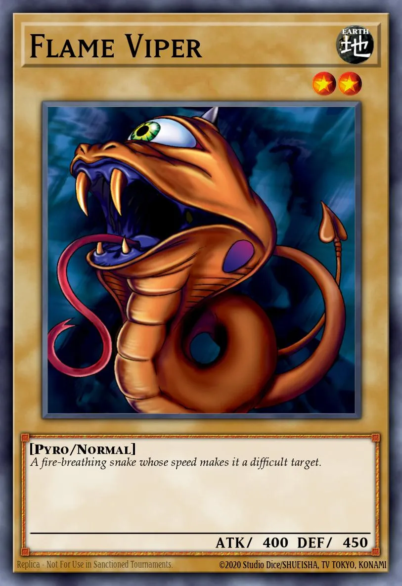 Flame Viper · McDonald's Promotional Cards 2 2830619/20