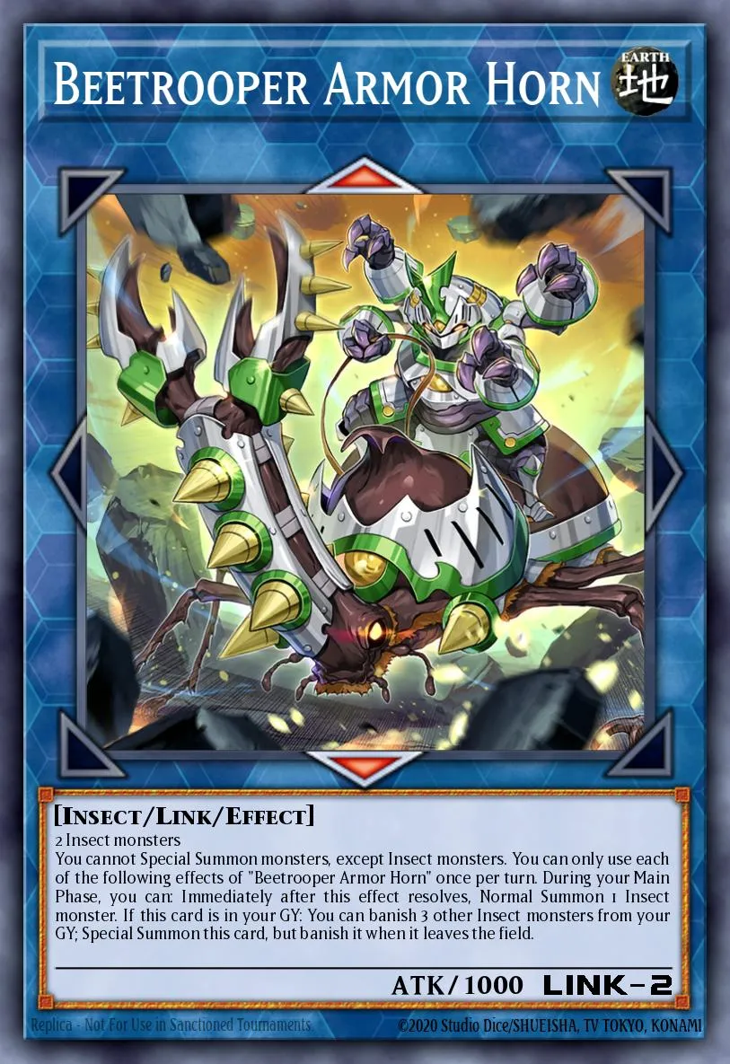 Beetrooper Armor Horn · Dawn of Majesty Premiere! promotional card 2834264/1
