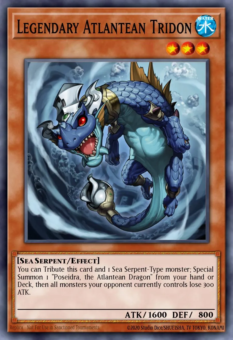 Legendary Atlantean Tridon · Lord of the Tachyon Galaxy Sneak Peek Participation Card 28754338/1