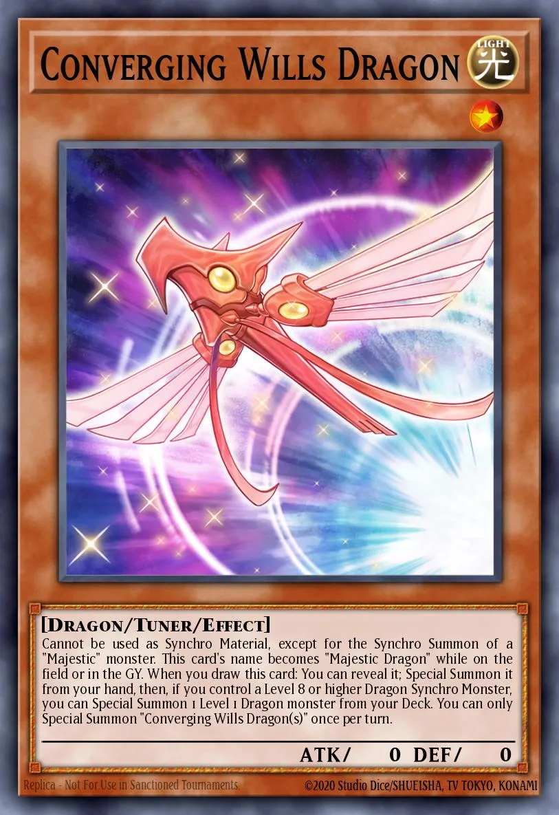 Converging Wills Dragon · Dawn of Majesty Premiere! promotional card 291414/1